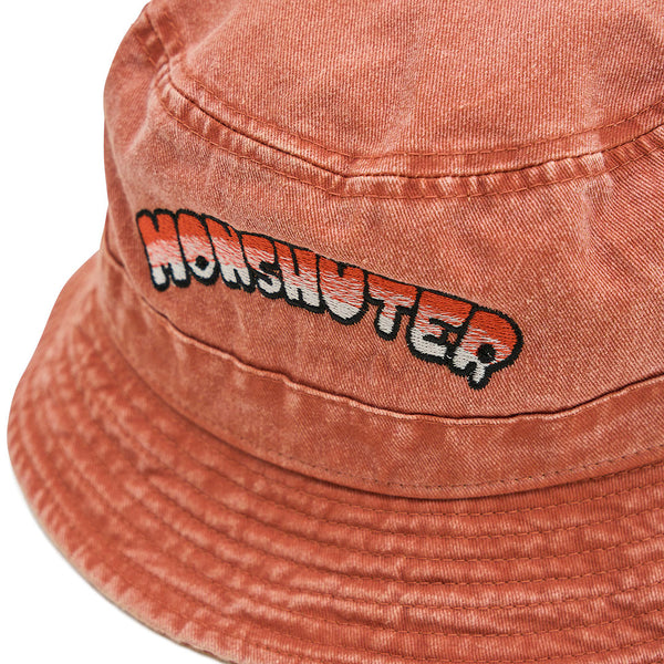 [MADE-TO-ORDER]  MONSHUTER LOGO BUCKET HAT【ORANGE】