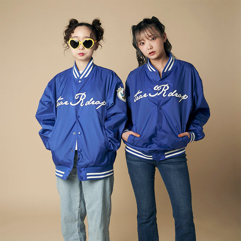 [MADE-TO-ORDER] tear R drop KING NYLON STADIUM JACKET【NAVY】