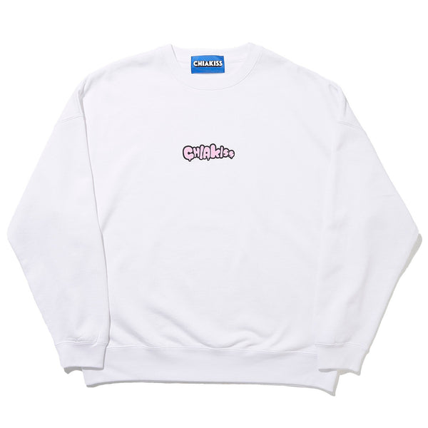 [MADE-TO-ORDER]  CHIAKISS x Bukubu Okawa ICE CREAM BIG SWEAT SHIRTS【WHITE】