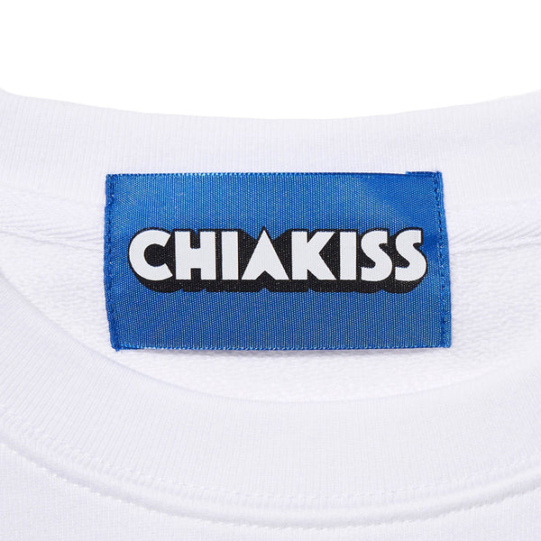 [MADE-TO-ORDER]  CHIAKISS x Bukubu Okawa ICE CREAM BIG SWEAT SHIRTS【WHITE】