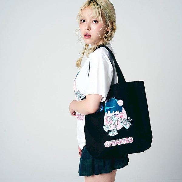 [MADE-TO-ORDER]  CHIAKISS x OYO 好吃 TOTE BAG【BLACK】