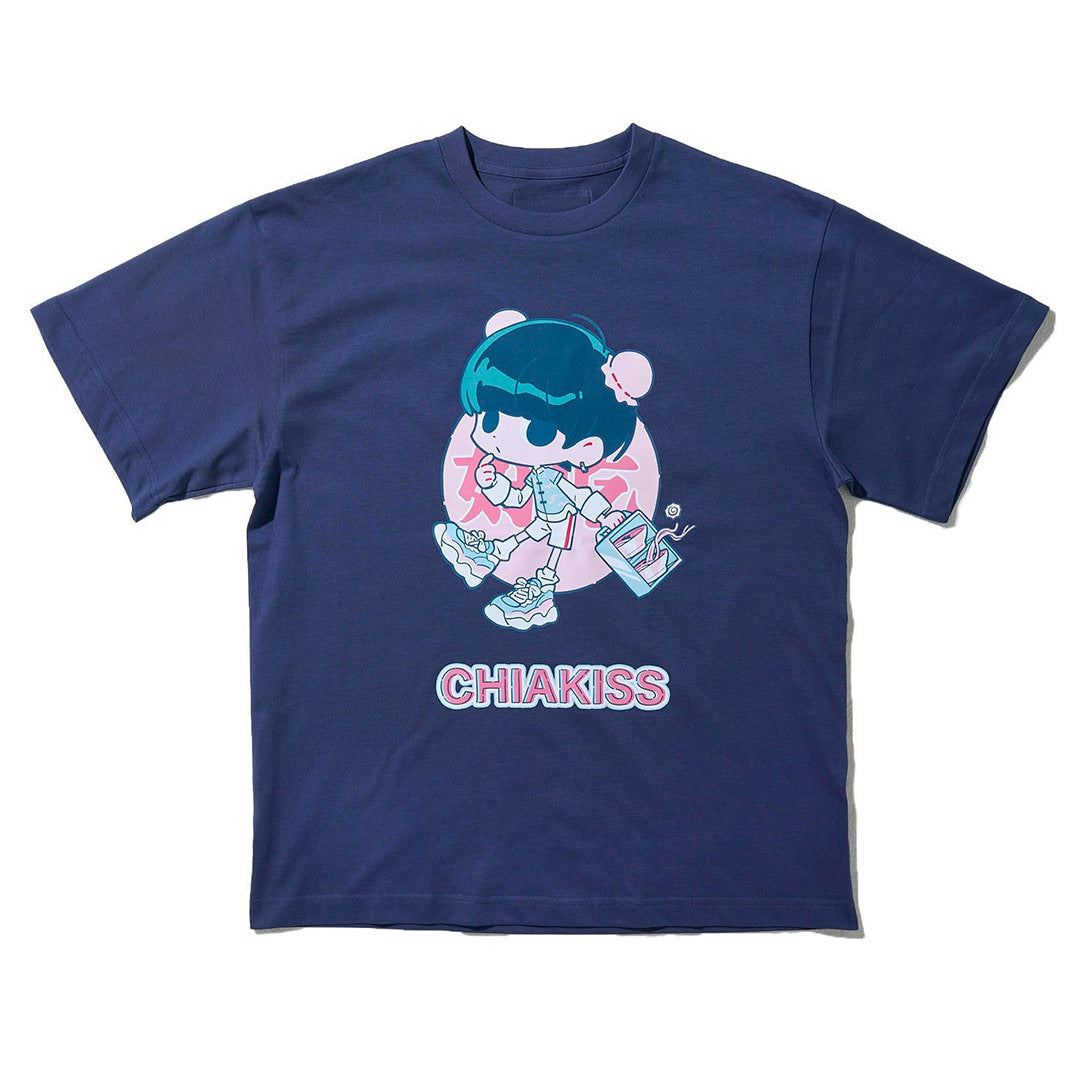 [MADE-TO-ORDER]  CHIAKISS x OYO 好吃 TEE【NAVY】