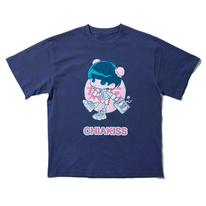 [MADE-TO-ORDER]  CHIAKISS x OYO 好吃 TEE【NAVY】
