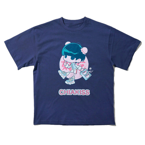 [MADE-TO-ORDER]  CHIAKISS x OYO 好吃 TEE【NAVY】