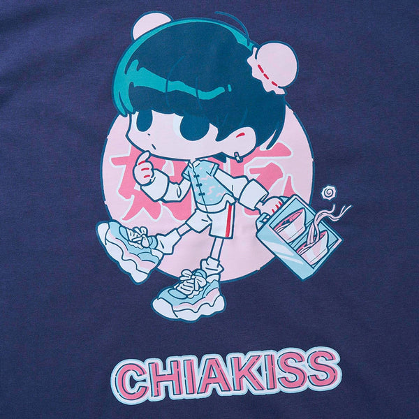 [MADE-TO-ORDER]  CHIAKISS x OYO 好吃 TEE【NAVY】