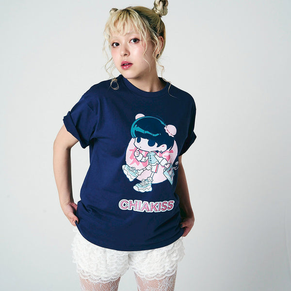 [MADE-TO-ORDER]  CHIAKISS x OYO 好吃 TEE【NAVY】