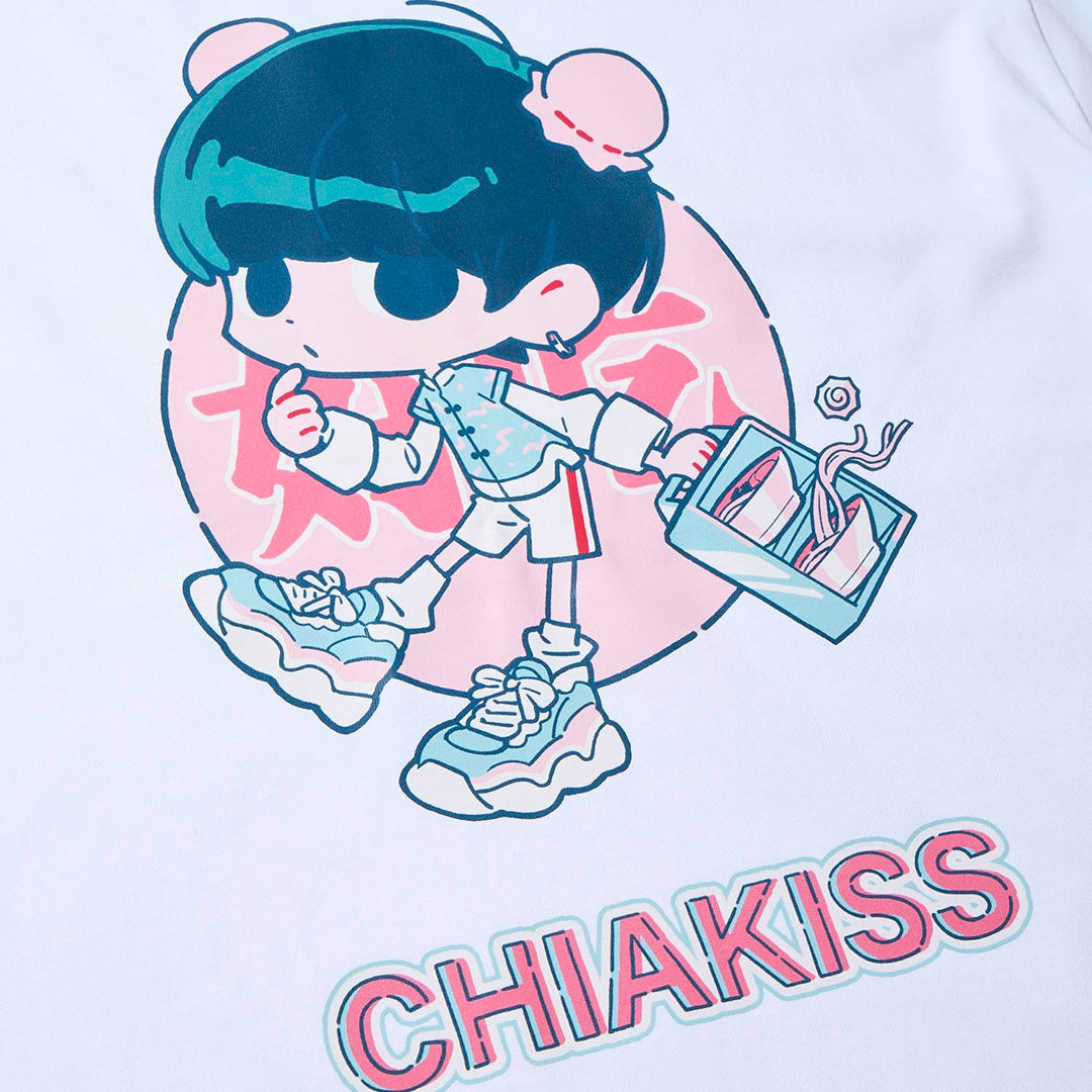 CHIAKISS ロゴ入りホワイトTシャツ 【公式通販】