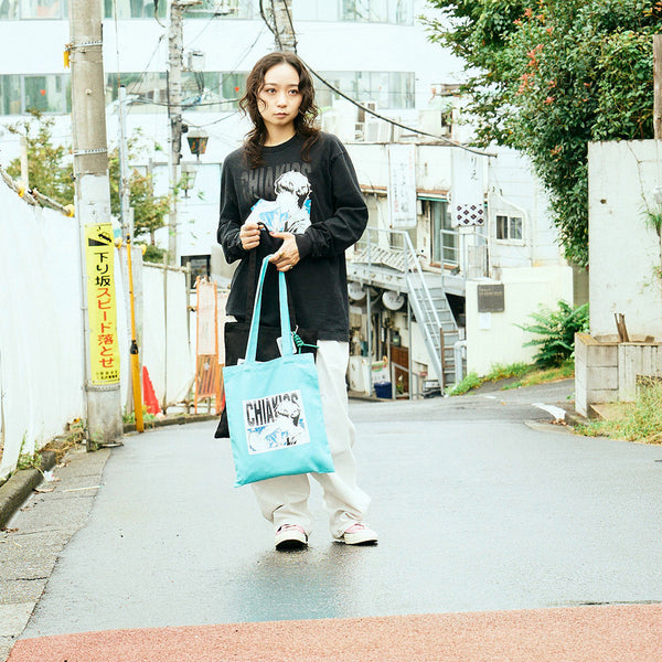 [MADE-TO-ORDER]  CHIAKISS x MOKUMOKUREN TOTE BAG【TURQUOISE】