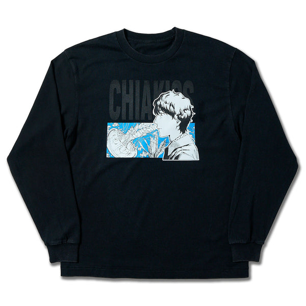 [MADE-TO-ORDER]  CHIAKISS x MOKUMOKUREN LONG SLEEVE TEE【FADED BLACK】