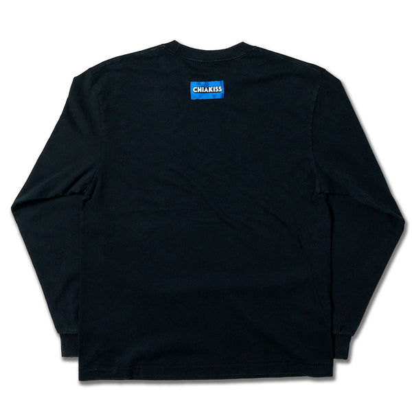 [MADE-TO-ORDER]  CHIAKISS x MOKUMOKUREN LONG SLEEVE TEE【FADED BLACK】