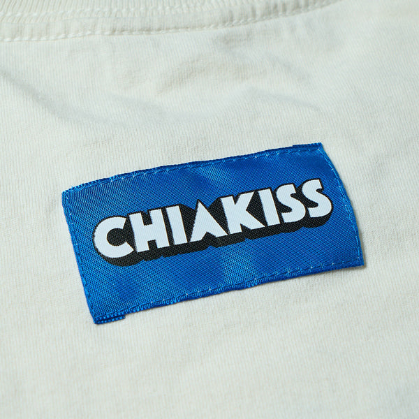 [MADE-TO-ORDER]  CHIAKISS x MOKUMOKUREN LONG SLEEVE TEE【FADED WHITE】
