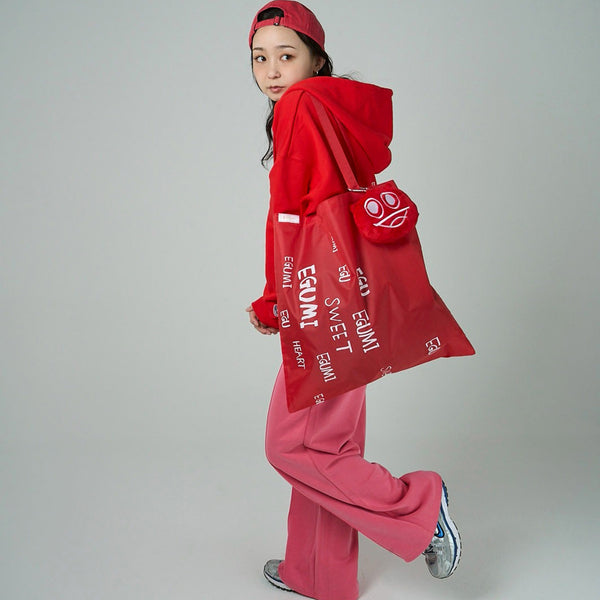 [MADE-TO-ORDER] EGUMI MULTI LOGO ECO BAG【RED】