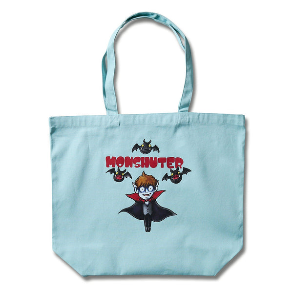 [MADE-TO-ORDER]  MONSHUTER DRACULA CANVAS TOTE BAG【LIGHT BLUE】