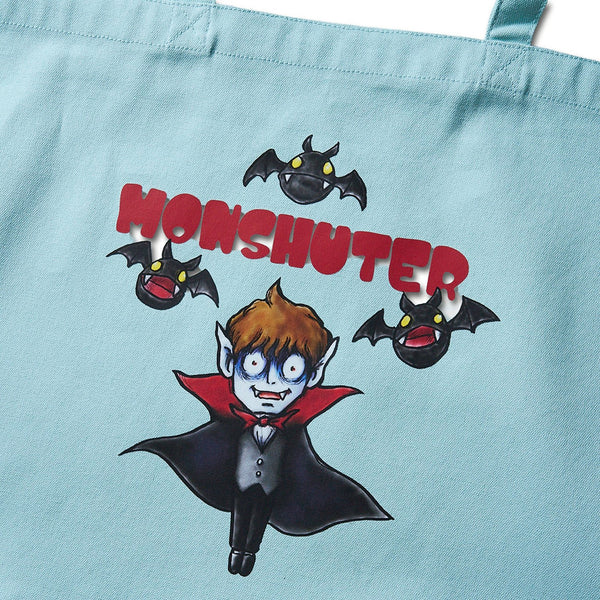 [MADE-TO-ORDER]  MONSHUTER DRACULA CANVAS TOTE BAG【LIGHT BLUE】