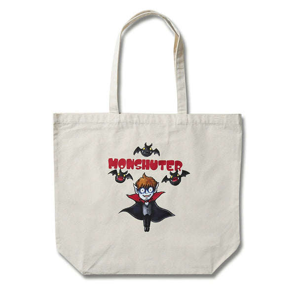 [MADE-TO-ORDER]  MONSHUTER DRACULA CANVAS TOTE BAG【NATURAL】