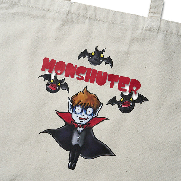 [MADE-TO-ORDER]  MONSHUTER DRACULA CANVAS TOTE BAG【NATURAL】