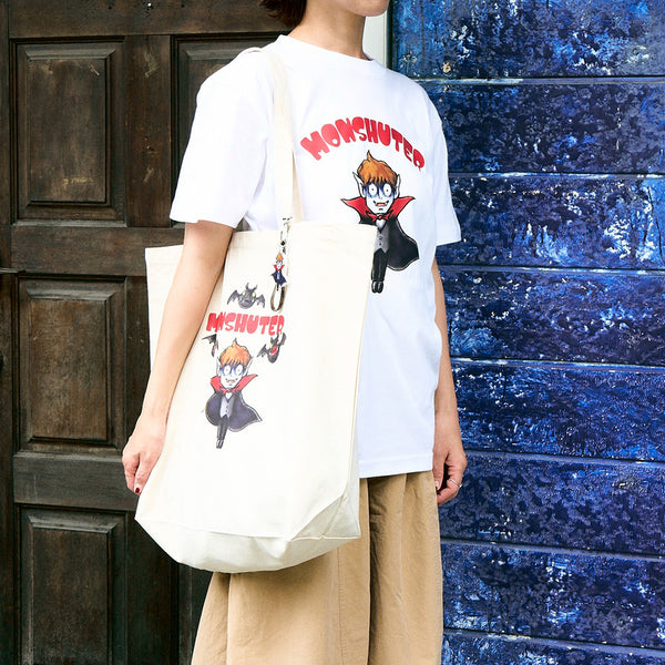 [MADE-TO-ORDER]  MONSHUTER DRACULA CANVAS TOTE BAG【NATURAL】