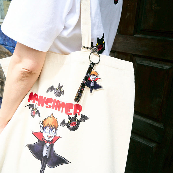 [MADE-TO-ORDER]  MONSHUTER DRACULA CANVAS TOTE BAG【NATURAL】