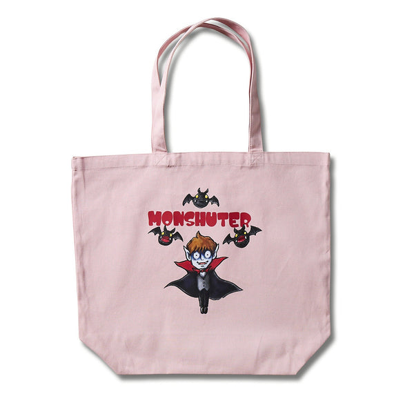 [MADE-TO-ORDER]  MONSHUTER DRACULA CANVAS TOTE BAG【PINK】