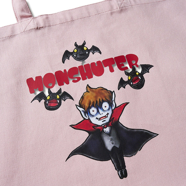 [MADE-TO-ORDER]  MONSHUTER DRACULA CANVAS TOTE BAG【PINK】