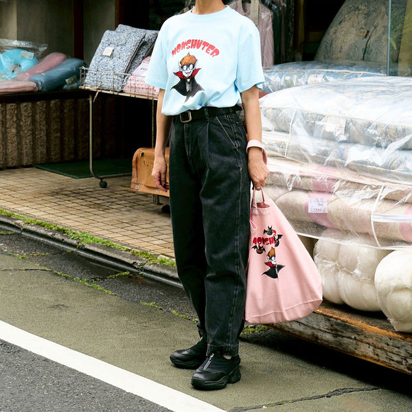 [MADE-TO-ORDER]  MONSHUTER DRACULA CANVAS TOTE BAG【PINK】