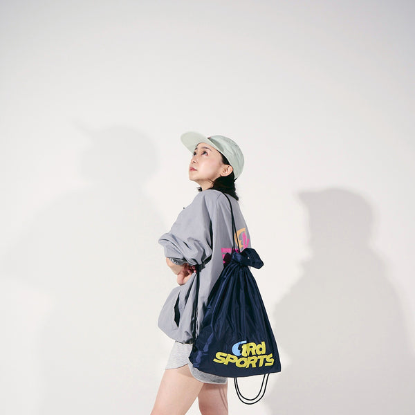 [MADE-TO-ORDER] tear R drop SPORTS RIPSTOP GYM SACK BAG【NAVY】