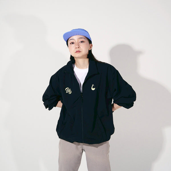 [MADE-TO-ORDER] tear R drop SPORTS NYLON TRAINING ZIP JACKET【BLACK】
