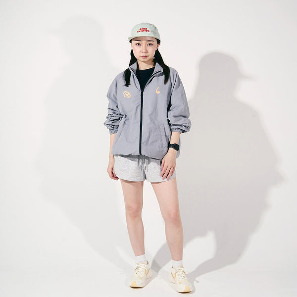 [MADE-TO-ORDER] tear R drop SPORTS NYLON TRAINING ZIP JACKET【DUSTY GRAY】