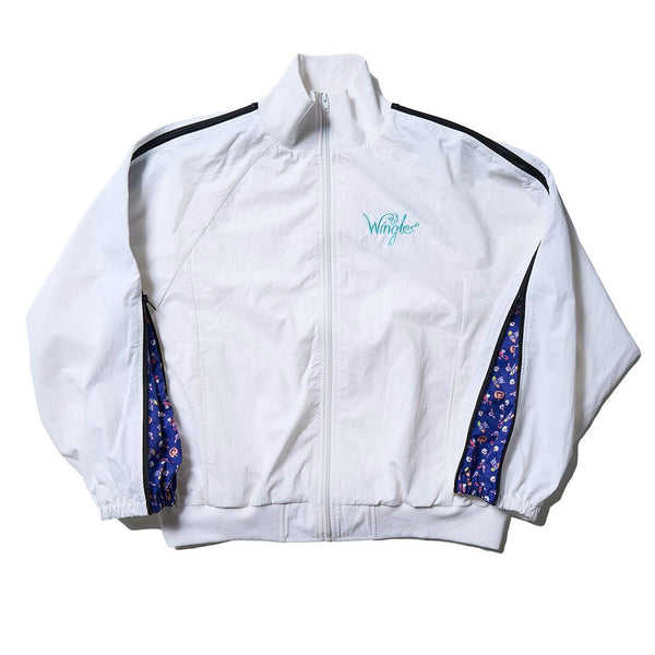 [MADE-TO-ORDER] WINGLE TWINKLE ILLUST NYLON ZIP-UP JACKET【WHITE】