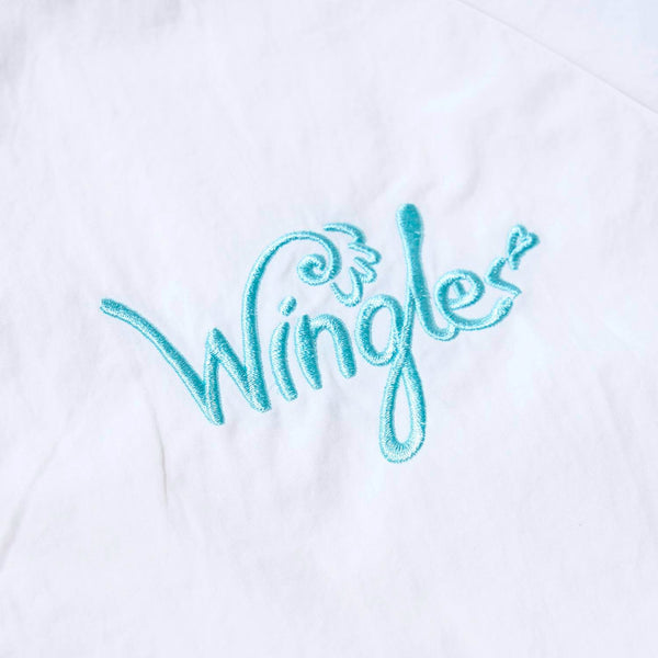 [MADE-TO-ORDER] WINGLE TWINKLE ILLUST NYLON ZIP-UP JACKET【WHITE】