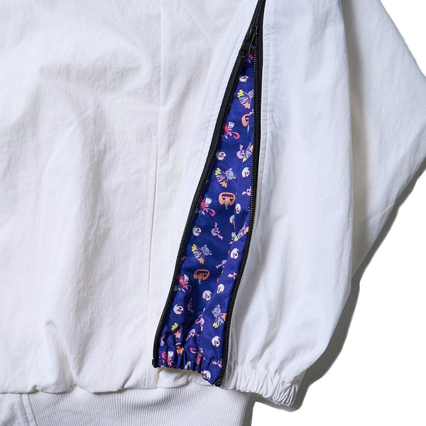[MADE-TO-ORDER] WINGLE TWINKLE ILLUST NYLON ZIP-UP JACKET【WHITE】