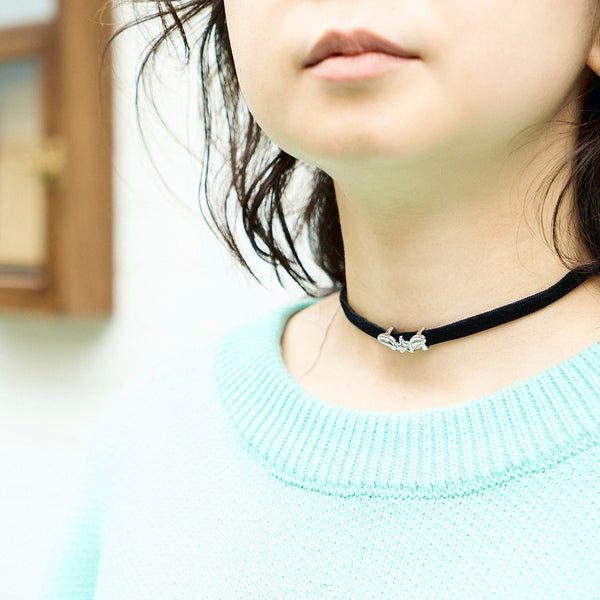 [MADE-TO-ORDER] WINGLE STAR & FEATHER VELVET CHOKER