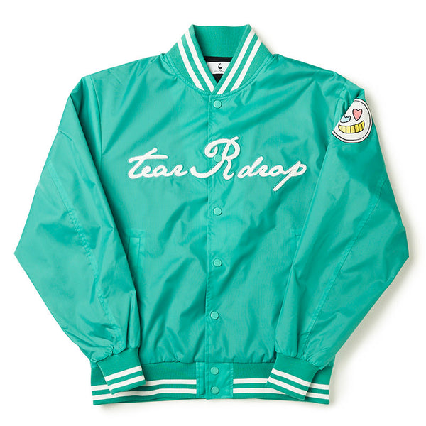 [MADE-TO-ORDER]  tear R drop KING NYLON STADIUM JACKET【GREEN】