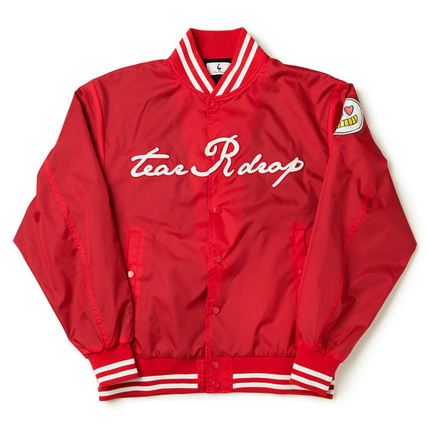 [MADE-TO-ORDER]  tear R drop KING NYLON STADIUM JACKET【RED】